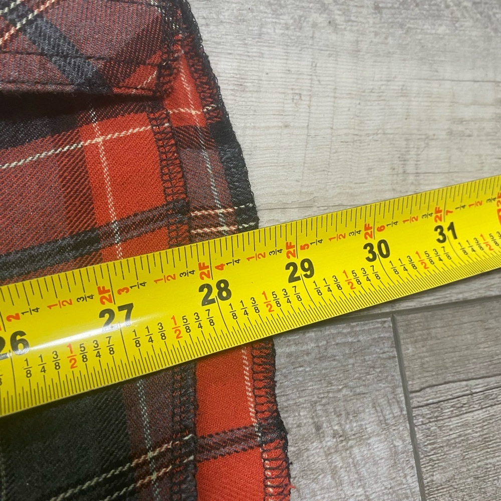 Wrangler Retro Mens Red Plaid Pearl Black Snap Shirt Long Sleeve SZ L MVR458A - Picture 12 of 14